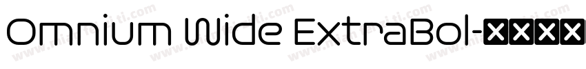 Omnium Wide ExtraBol字体转换